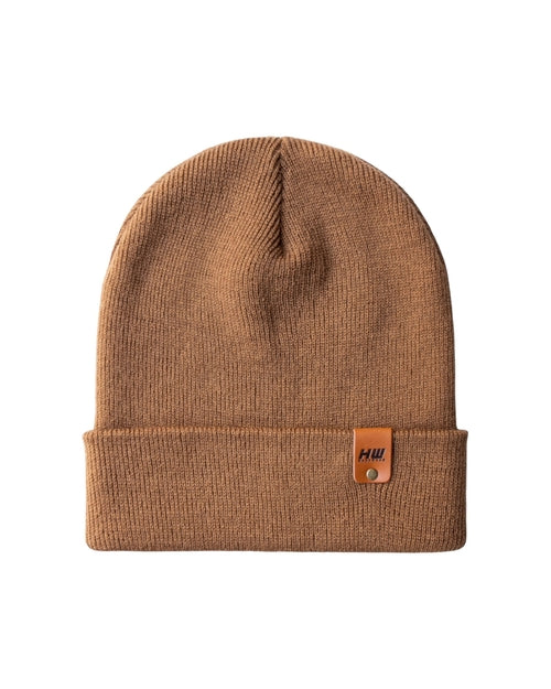 HAAKWEAR Knit Cuffed Beanie - Camel Brown